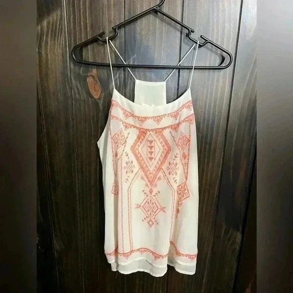 Blu Pepper Embroidered Tank Top | Size: Medium - Picture 1 of 6